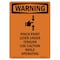 Signmission OSHA WARNING Sign, Pinch Point Lever W/ Symbol, 24in X 18in Rigid Plastic, 18" W, 24" L, Portrait OS-WS-P-1824-V-13421 - alternate 1